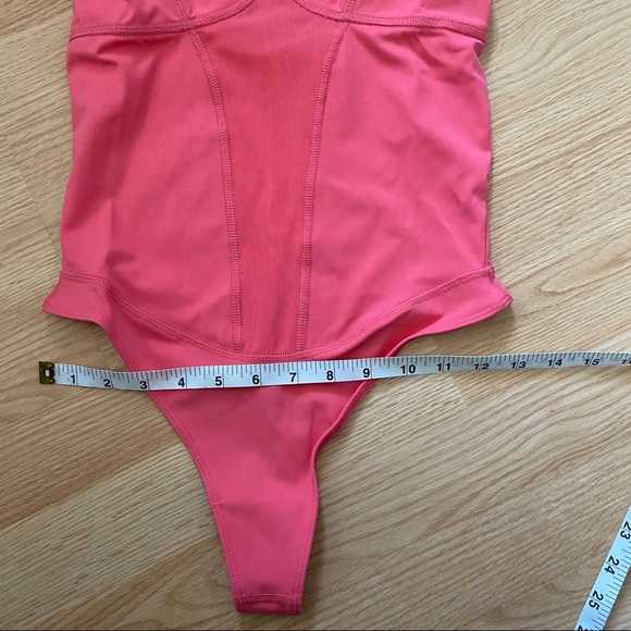 NWT Free People Heart of Gold Leotard Peach XS - Picture 9 of 10